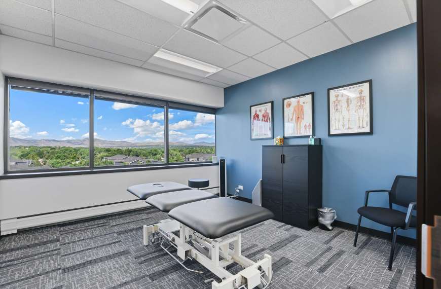 Interior view of Denver Integrated Spine chiropractic clinic, featured in a Google virtual tour and photography project by West 360 Digital