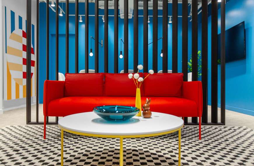 Arcadia Contract NeoCon showroom virtual tour with product hotspots and analytics created by West 360 Digital.